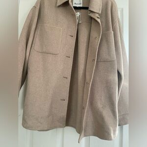 NWT Madewell Double-Faced Long Shirt-Jacket